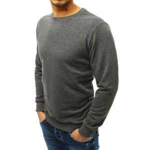 Anthracite men's plain sweatshirt BX3913 vyobraziť