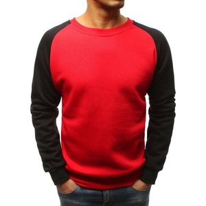 Red men's sweatshirt BX3806 vyobraziť