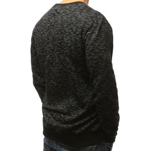 Black men's sweatshirt with print BX3719 vyobraziť