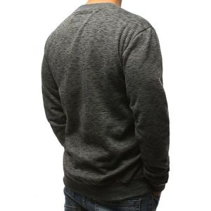 Anthracite men's sweatshirt with print BX3720 vyobraziť