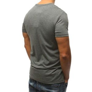 Men's T-shirt with an anthracite print RX3168 vyobraziť
