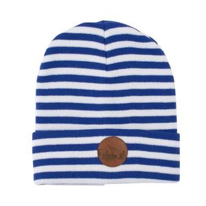 Kabak Unisex's Hat Beanie Cotton White/Blue-70179Kd Stripes vyobraziť