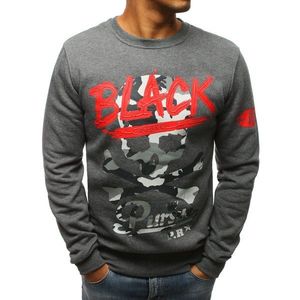 Anthracite men's sweatshirt BX3618 vyobraziť