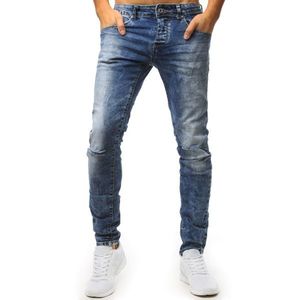 Men's blue jeans trousers UX1543 vyobraziť