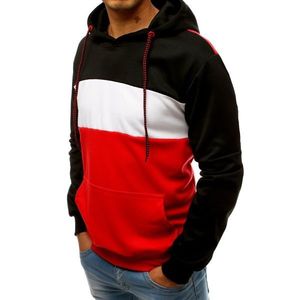 Black and red men's hoodie BX3949 vyobraziť