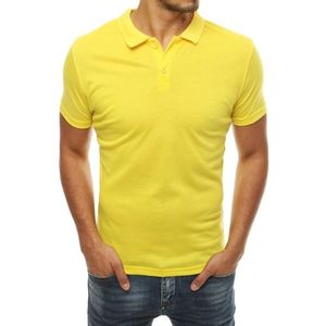 Men's yellow polo shirt PX0314 vyobraziť