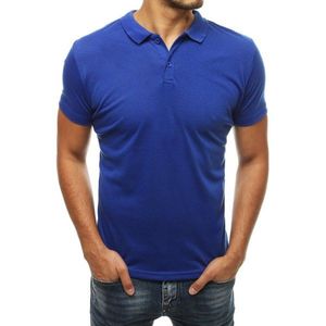 Men's cornflower blue polo shirt PX0316 vyobraziť