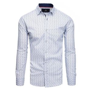 White men's PREMIUM shirt with long sleeves DX1809 vyobraziť