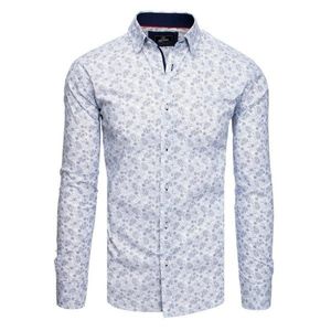 PREMIUM white men's shirt with long sleeves DX1821 vyobraziť