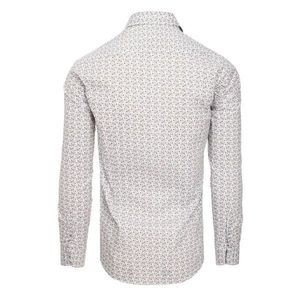 PREMIUM white men's shirt with long sleeves DX1822 vyobraziť
