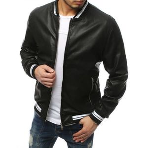 Black men's leather jacket TX3155 vyobraziť