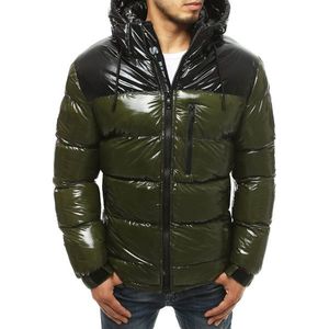 Men's quilted winter jacket TX3530 green vyobraziť