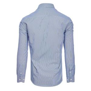 Men's shirt with white and navy blue stripes DX1885 vyobraziť