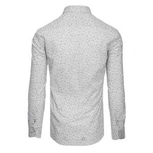 White men's shirt with patterns DX1890 vyobraziť