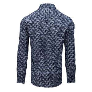 Men's PREMIUM long sleeve shirt in navy blue DX1798 vyobraziť
