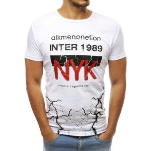 White RX3764 men's T-shirt with print vyobraziť