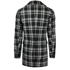 Men's gray plaid coat CX0396 vyobraziť