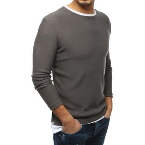 Dark gray men's sweater WX1451 vyobraziť