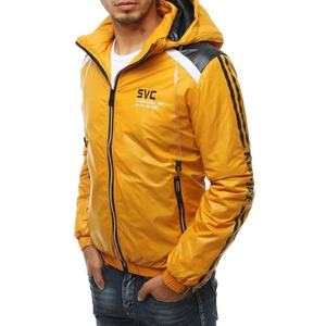 Yellow men's transitional hooded jacket TX3447 vyobraziť