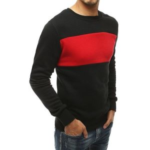 Black men's sweatshirt without hood BX4588 vyobraziť