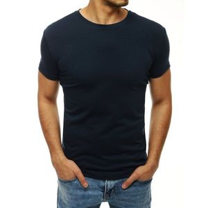 Men's plain t-shirt, navy blue RX4186 vyobraziť