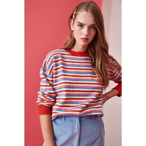 Trendyol MultiColored Striped KnitWear Sweater vyobraziť