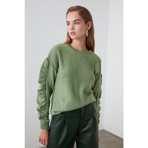 Trendyol Mint Arm Detailed Knitwear Sweater vyobraziť
