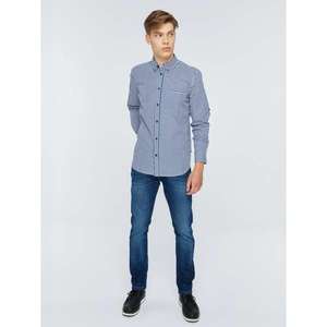 Big Star Man's Longsleeve Shirt 141675 Navy Blue-490 vyobraziť