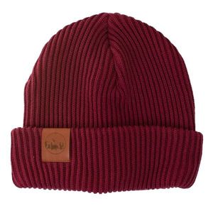 Kabak Unisex's Hat Warm Thick Knitted Cotton Burgundy-30036D vyobraziť