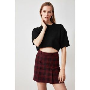 Trendyol Burgundy Button Detailed Skirt vyobraziť