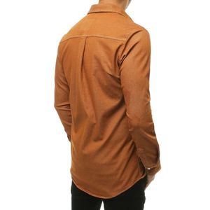 Men's long-sleeved shirt in copper DX1915 vyobraziť