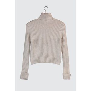 Trendyol Stone Knitted Knitwear Sweater vyobraziť