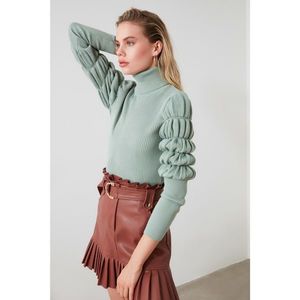 Trendyol Mint Handle Gipeli Knit sweater vyobraziť