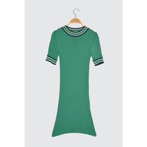 Trendyol Green Short Sleeve Summer Knitwear Dress vyobraziť