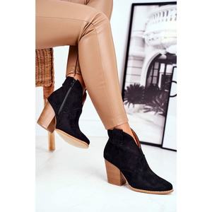 Women's Boots On Heel Black Meronet vyobraziť