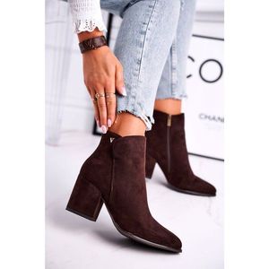 Women's Boots On Heel Brown So Good vyobraziť