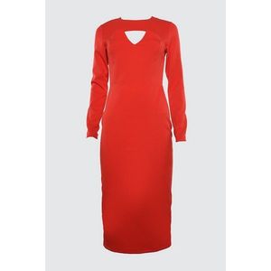 Trendyol Red Collar Detailed Dress vyobraziť