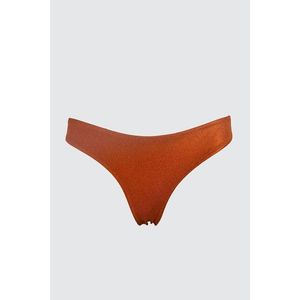 Trendyol Cinnamon Textured Bikini bottom vyobraziť