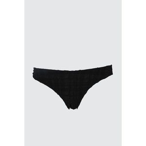 Trendyol Black Textured Bikini bottom vyobraziť