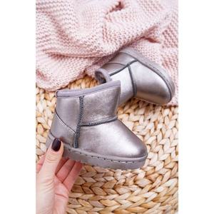 Warm Children's Snow Boots With Fur Pewter Scooby vyobraziť