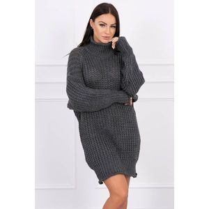 Sweater Turtleneck dress graphite vyobraziť