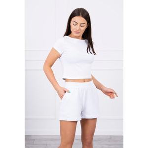 White cotton shorts vyobraziť