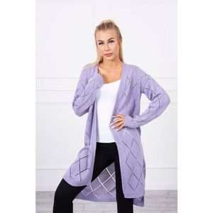 Sweater with a geometric pattern purple vyobraziť