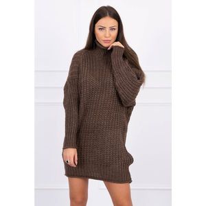 Sweater Turtleneck dress brown vyobraziť