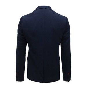 Navy blue men's jacket MX0419 vyobraziť