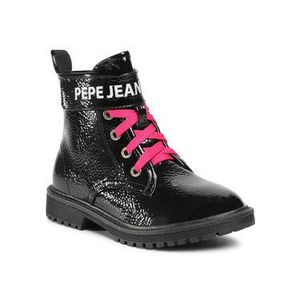Pepe Jeans Outdoorová obuv Hatton Velcro PGS50161 Čierna vyobraziť