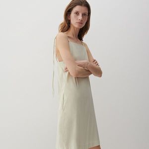 Reserved - Ľanové šaty s prímesou EcoVero™ PREMIUM - Zelená vyobraziť
