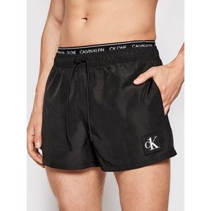 Calvin Klein Swimwear Plavecké šortky Double Wb KM0KM00568 Čierna Regular Fit vyobraziť