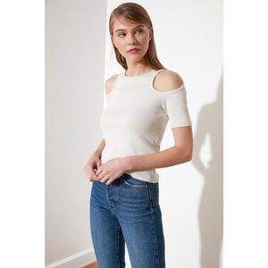 Trendyol Stone Cut Out Detailed Wicked Knitted Blouse vyobraziť