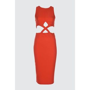 Trendyol Coral Waist Detailed Dress vyobraziť